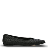 Ballerina Cuero Mujer Fabiola Negro Hush Puppies | Hush Puppies