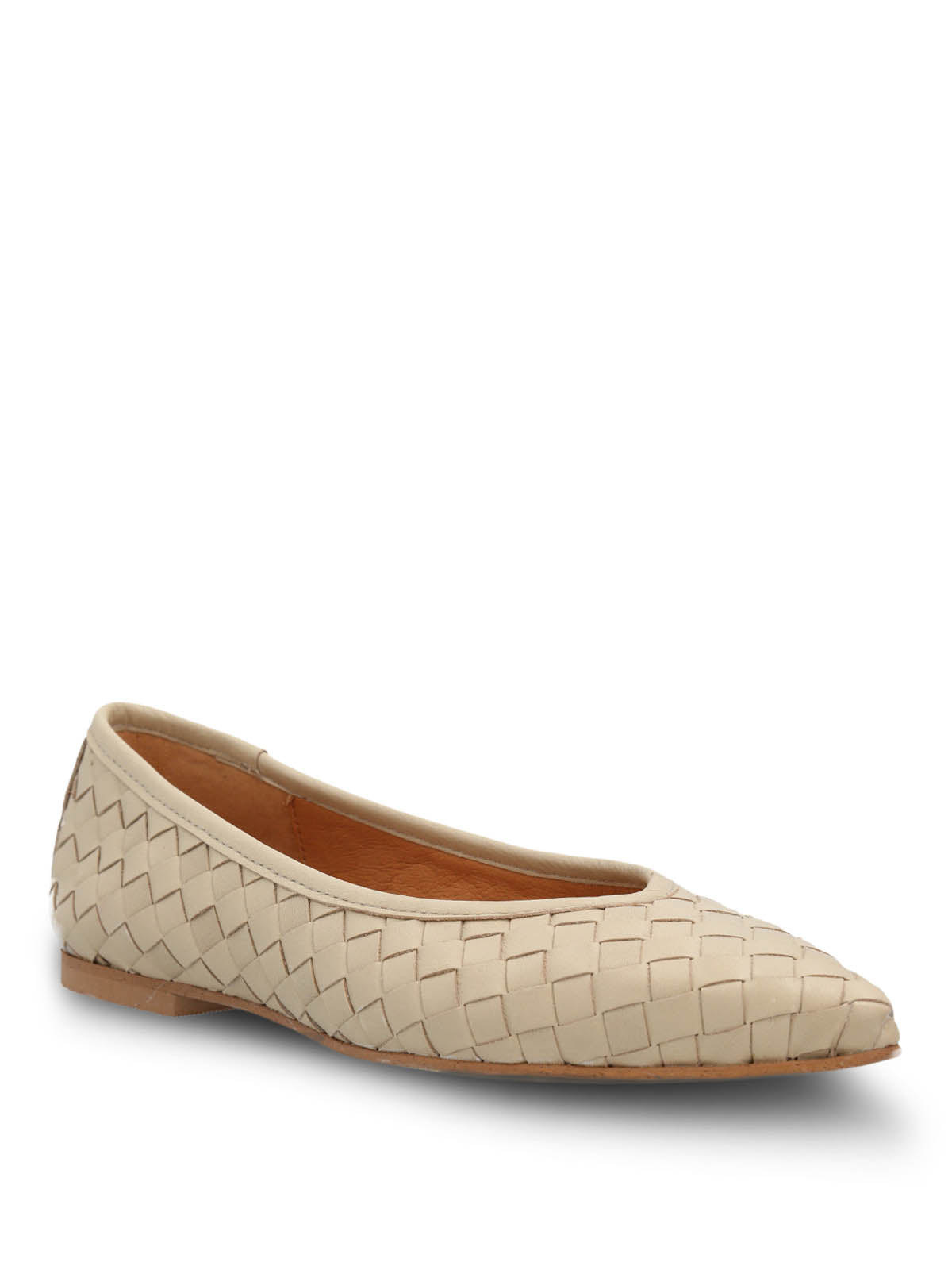 Ballerina Cuero Mujer Fabiola Beige Hush Puppies
