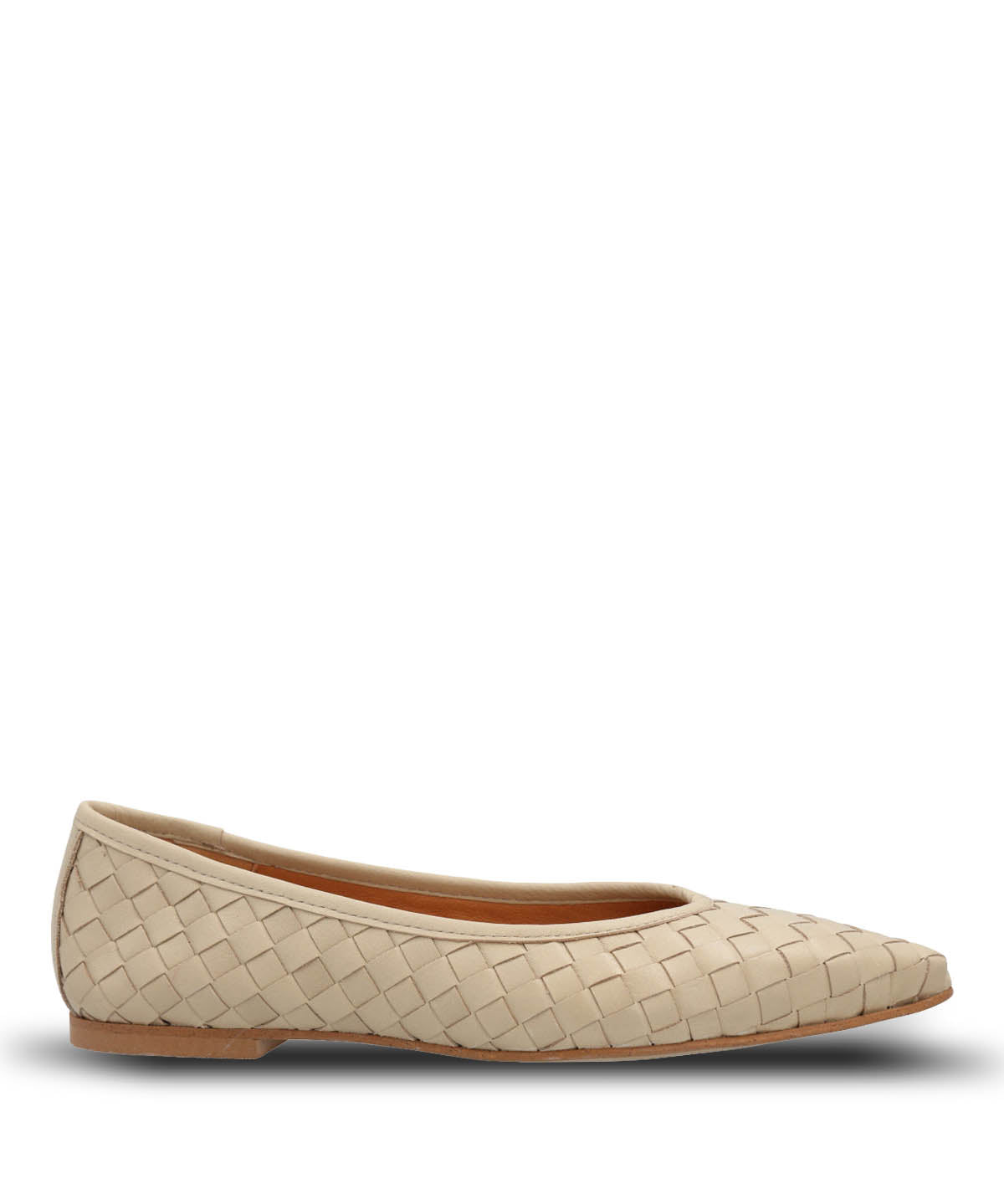 Ballerina Cuero Mujer Fabiola Beige Hush Puppies