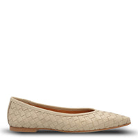 Ballerina Cuero Mujer Fabiola Beige Hush Puppies