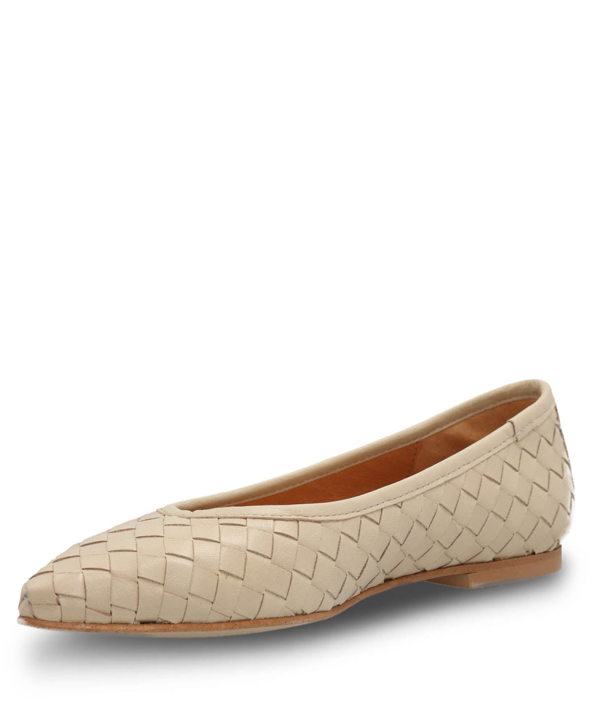 Ballerina Cuero Mujer Fabiola Beige Hush Puppies