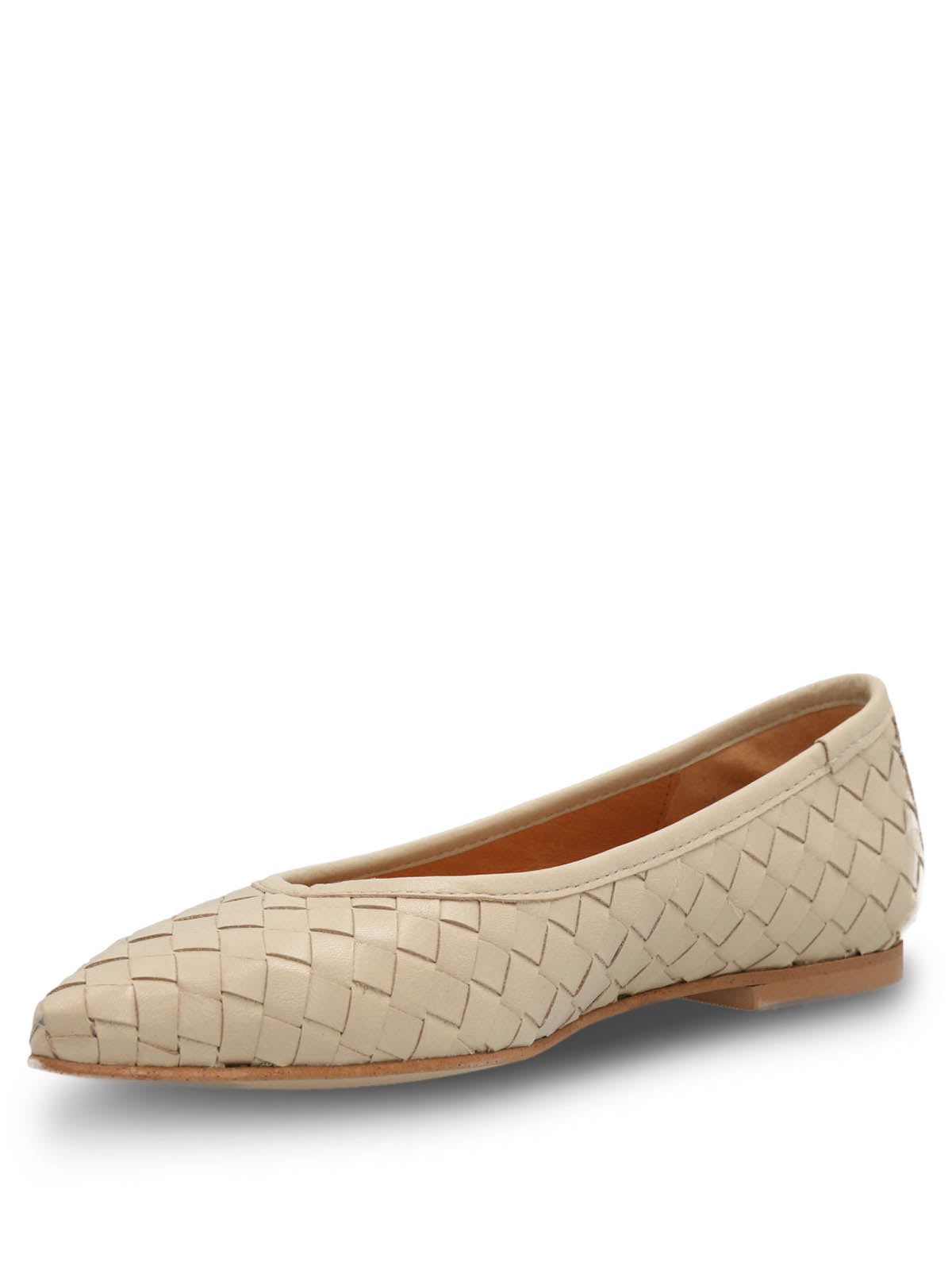 Ballerina Cuero Mujer Fabiola Beige Hush Puppies