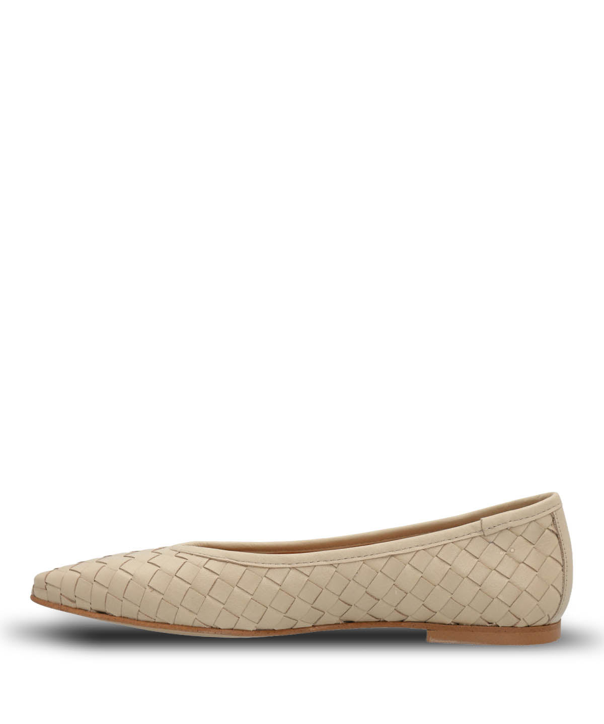 Ballerina Cuero Mujer Fabiola Beige Hush Puppies
