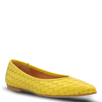 Ballerina Cuero Mujer Fabiola Amarilla Hush Puppies