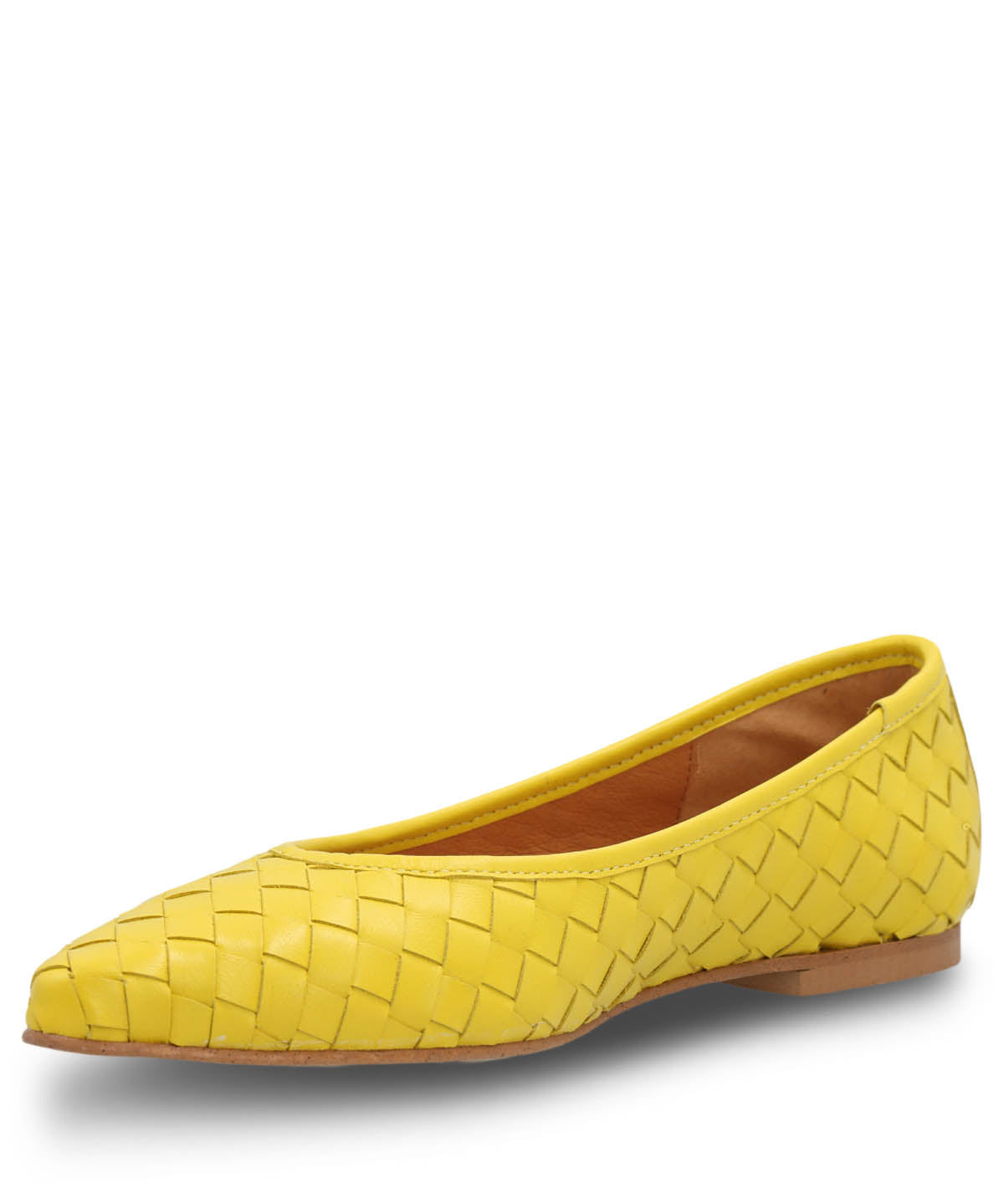 Ballerina Cuero Mujer Fabiola Amarilla Hush Puppies