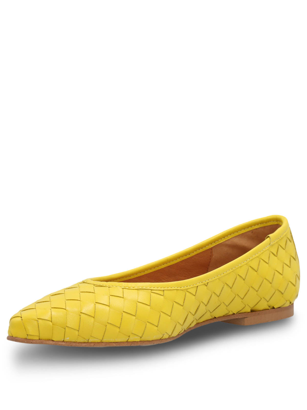 Ballerina Cuero Mujer Fabiola Amarilla Hush Puppies