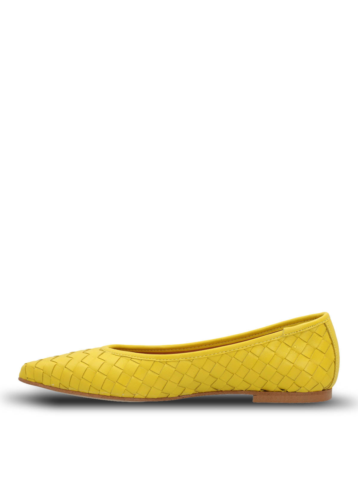 Ballerina Cuero Mujer Fabiola Amarilla Hush Puppies