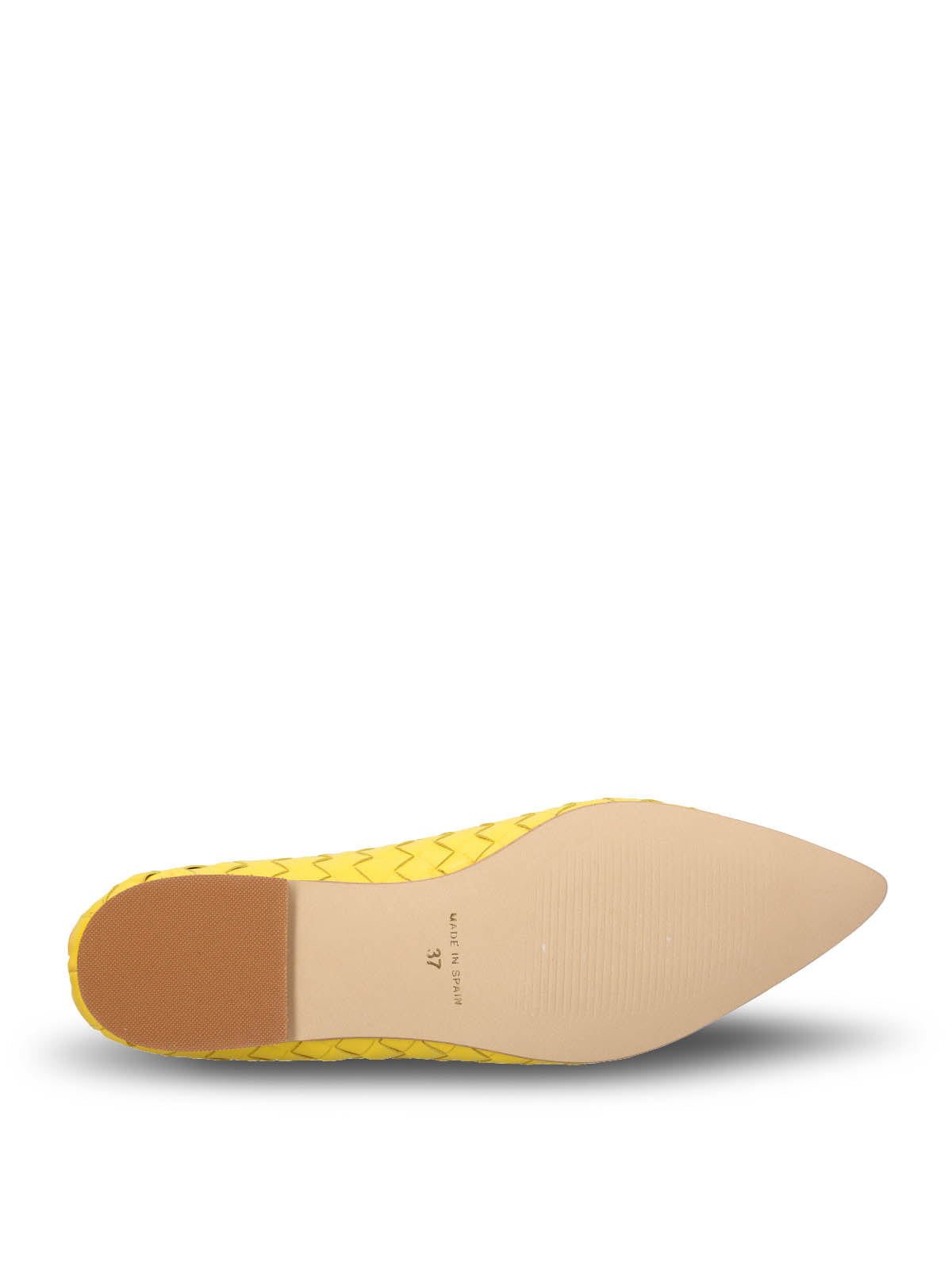 Ballerina Cuero Mujer Fabiola Amarilla Hush Puppies