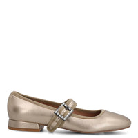 Ballerina Cuero Mujer Hully Metalizado