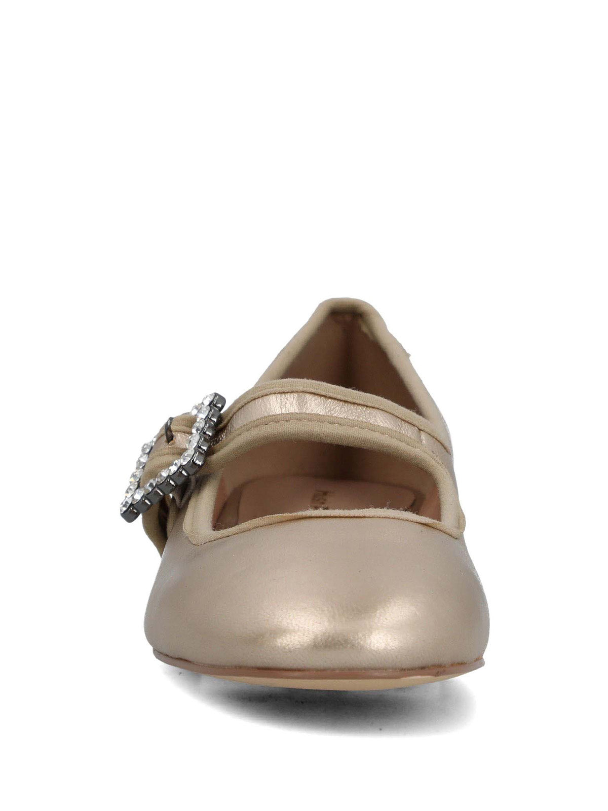 Ballerina Cuero Mujer Hully Metalizado