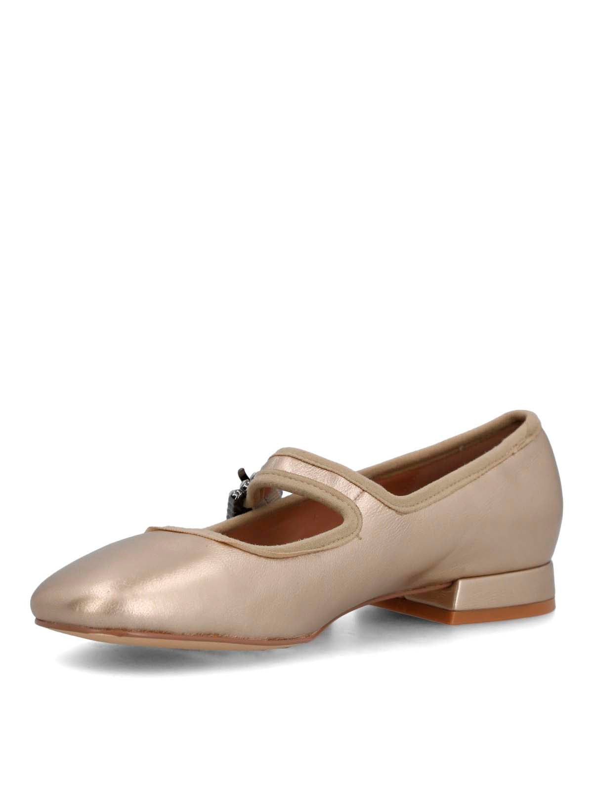 Ballerina Cuero Mujer Hully Metalizado