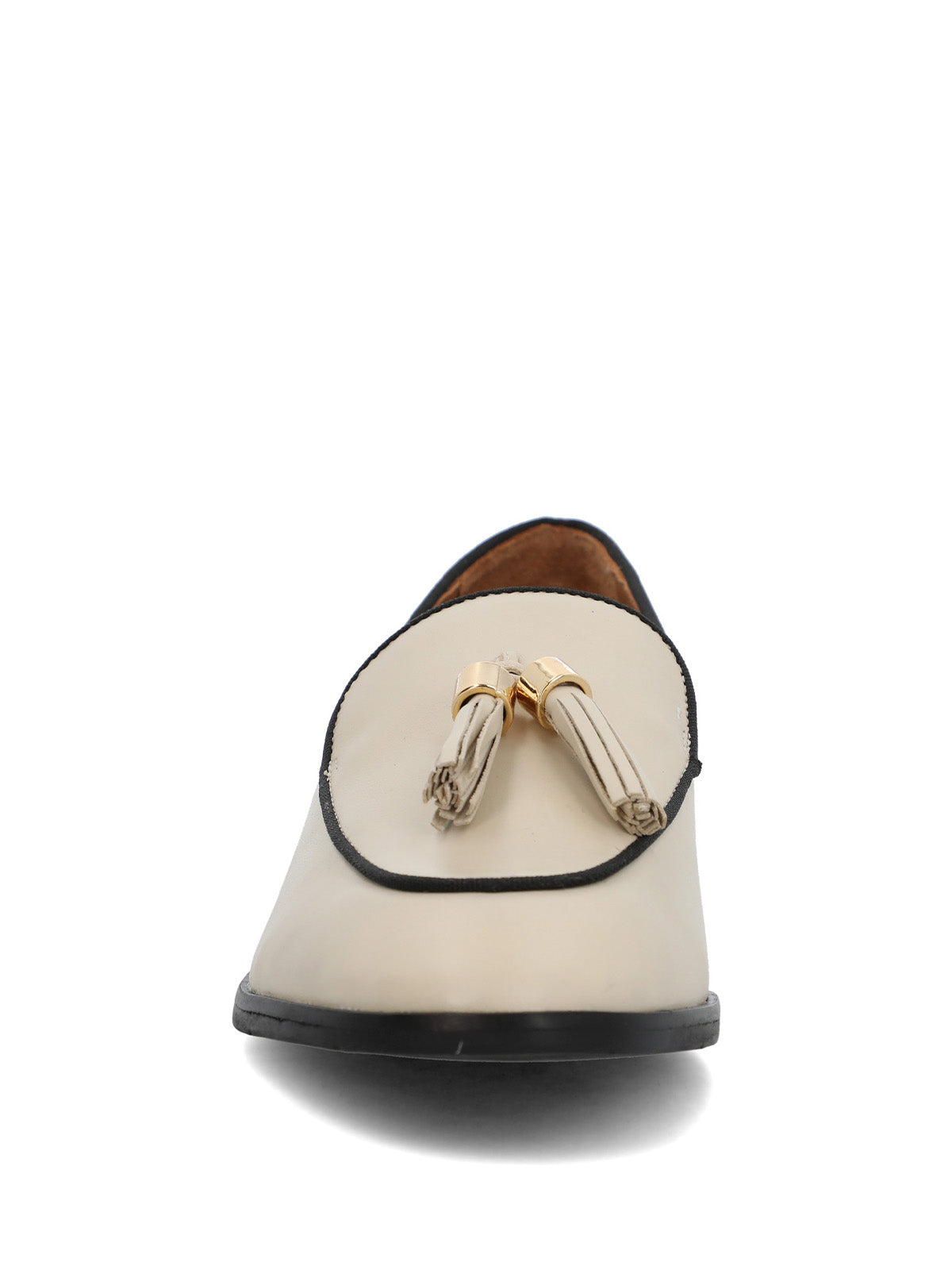 Mocasin Cuero Mujer Pomba Beige/Crudo