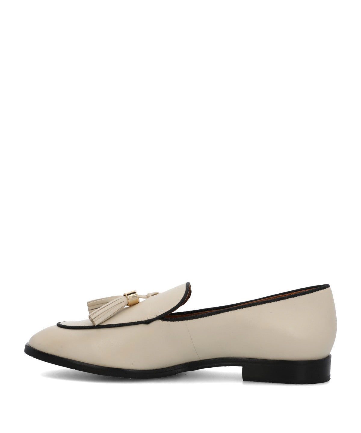 Mocasin Cuero Mujer Pomba Beige/Crudo