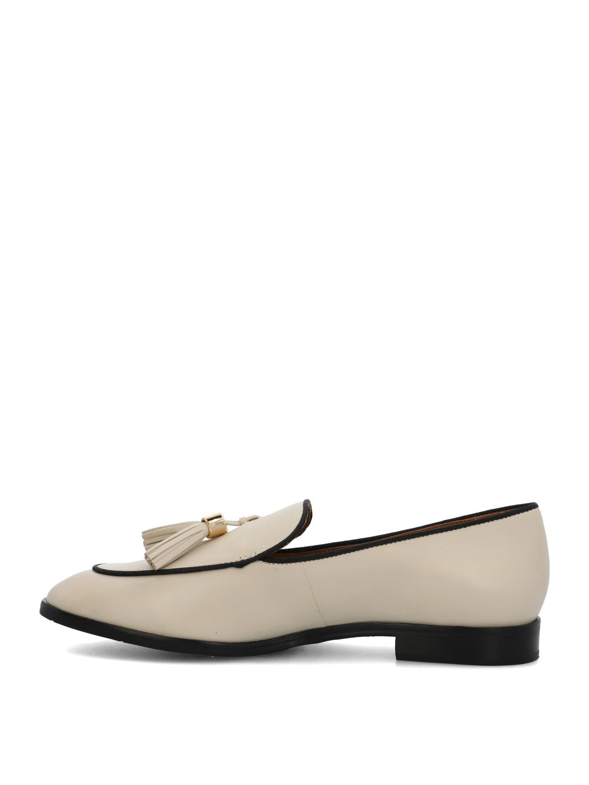 Mocasin Cuero Mujer Pomba Beige/Crudo