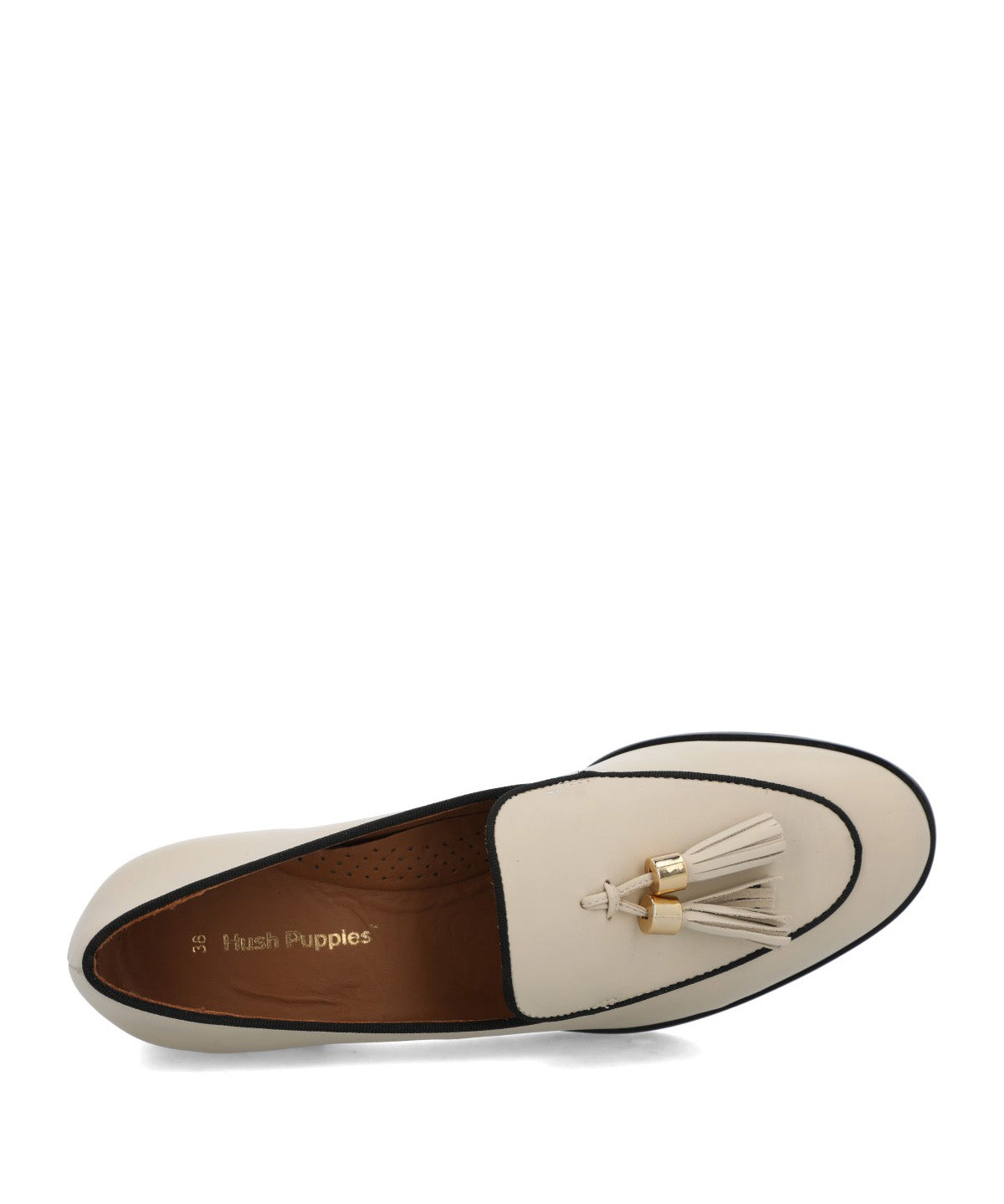 Mocasin Cuero Mujer Pomba Beige/Crudo