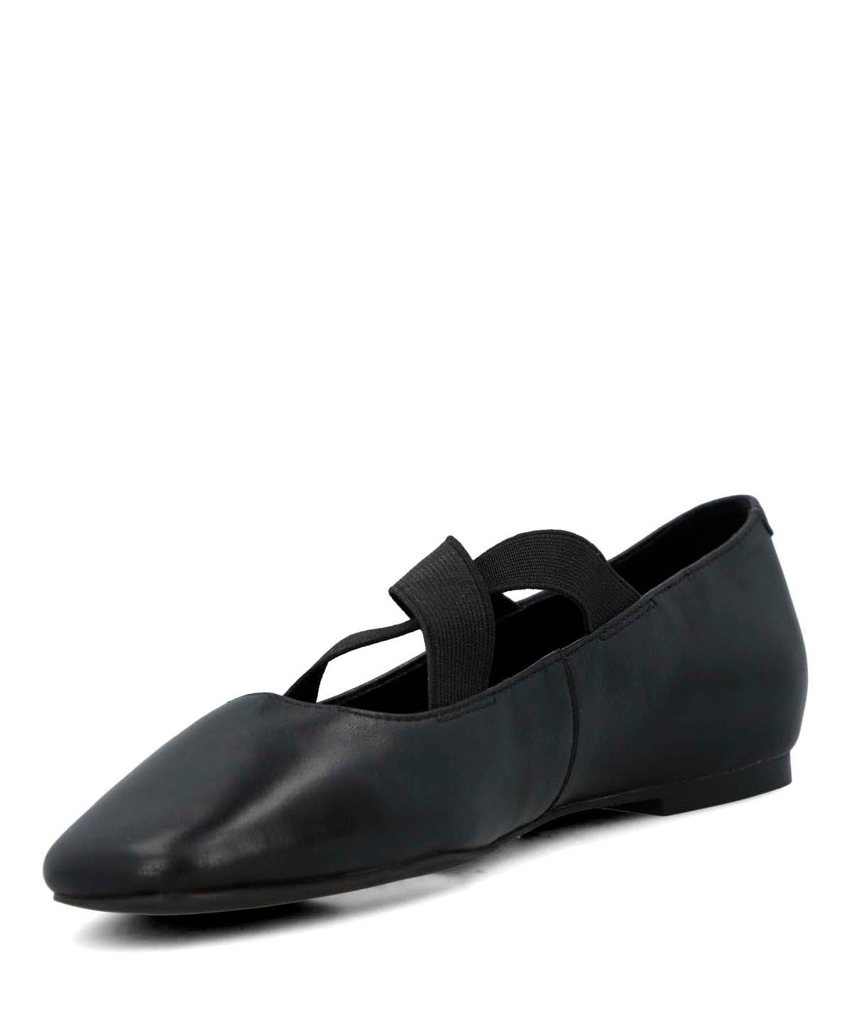 Ballerina Cuero Mujer Laving Negro