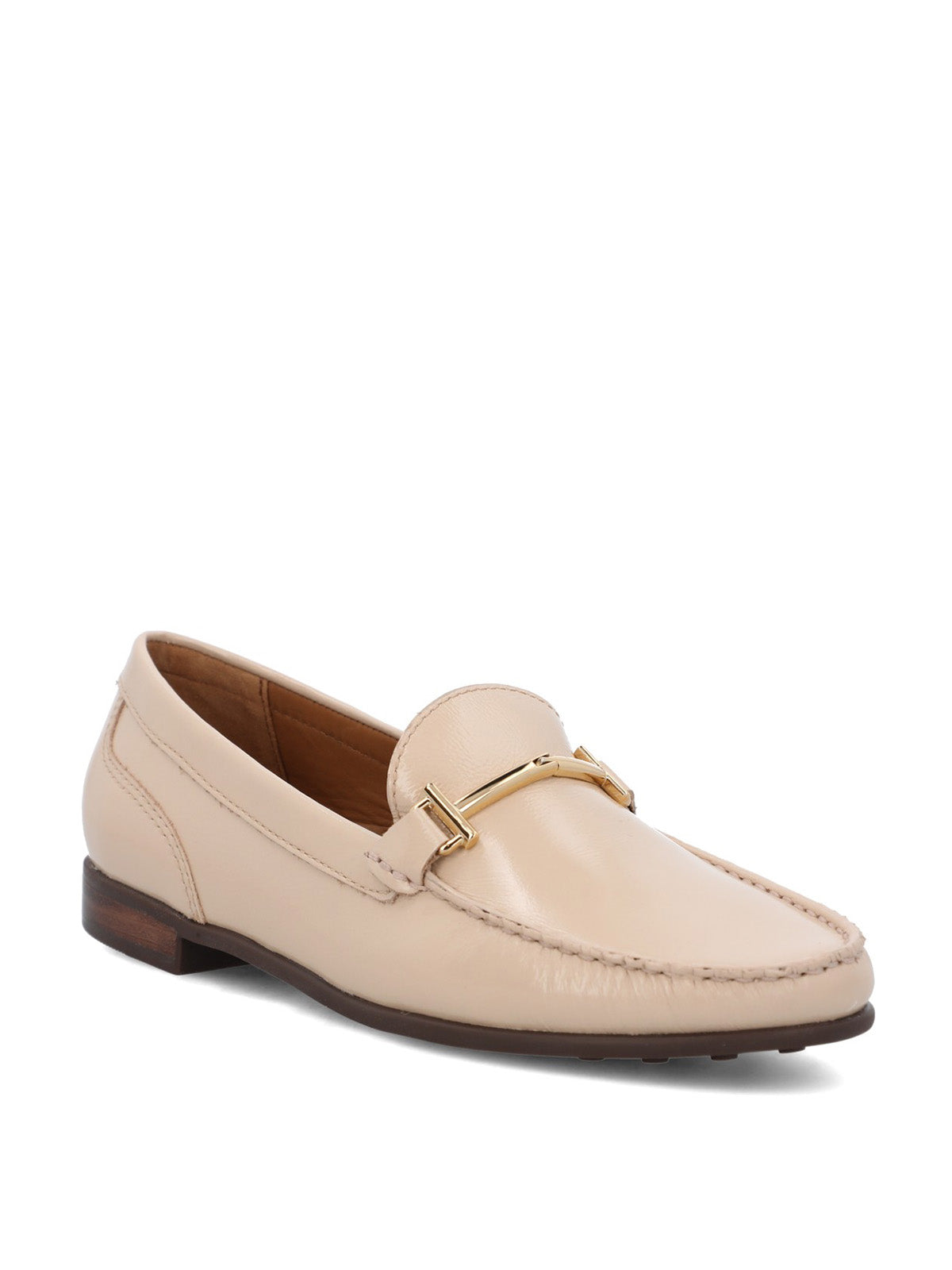 Mocasin Cuero Mujer Barta Beige/Crudo