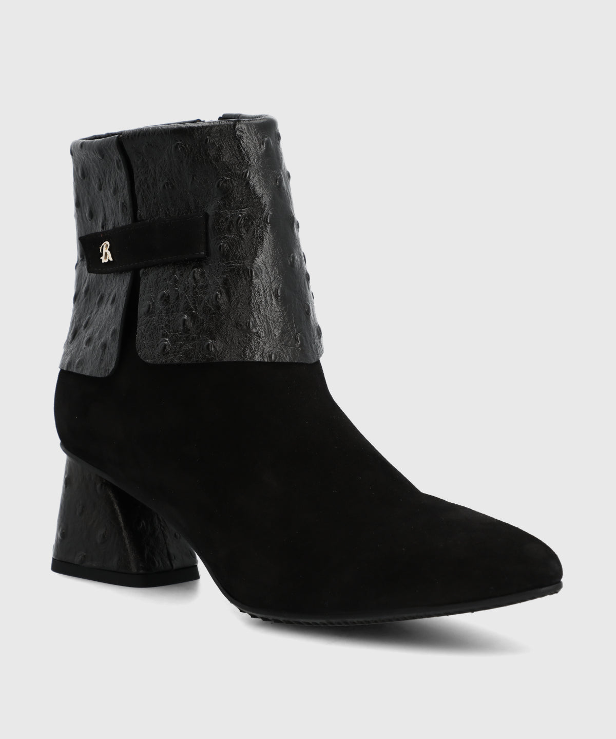 Botin Brunate Cuero Mujer Milazo Negro-Hush Puppies Chile