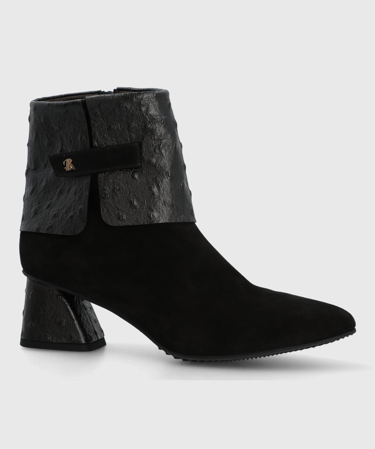 Botin Brunate Cuero Mujer Milazo Negro-Hush Puppies Chile