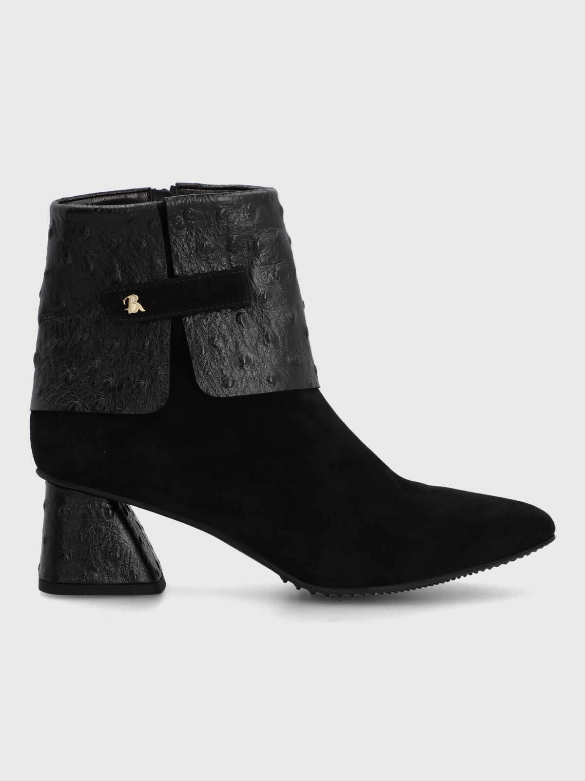 Botin Brunate Cuero Mujer Milazo Negro-Hush Puppies Chile