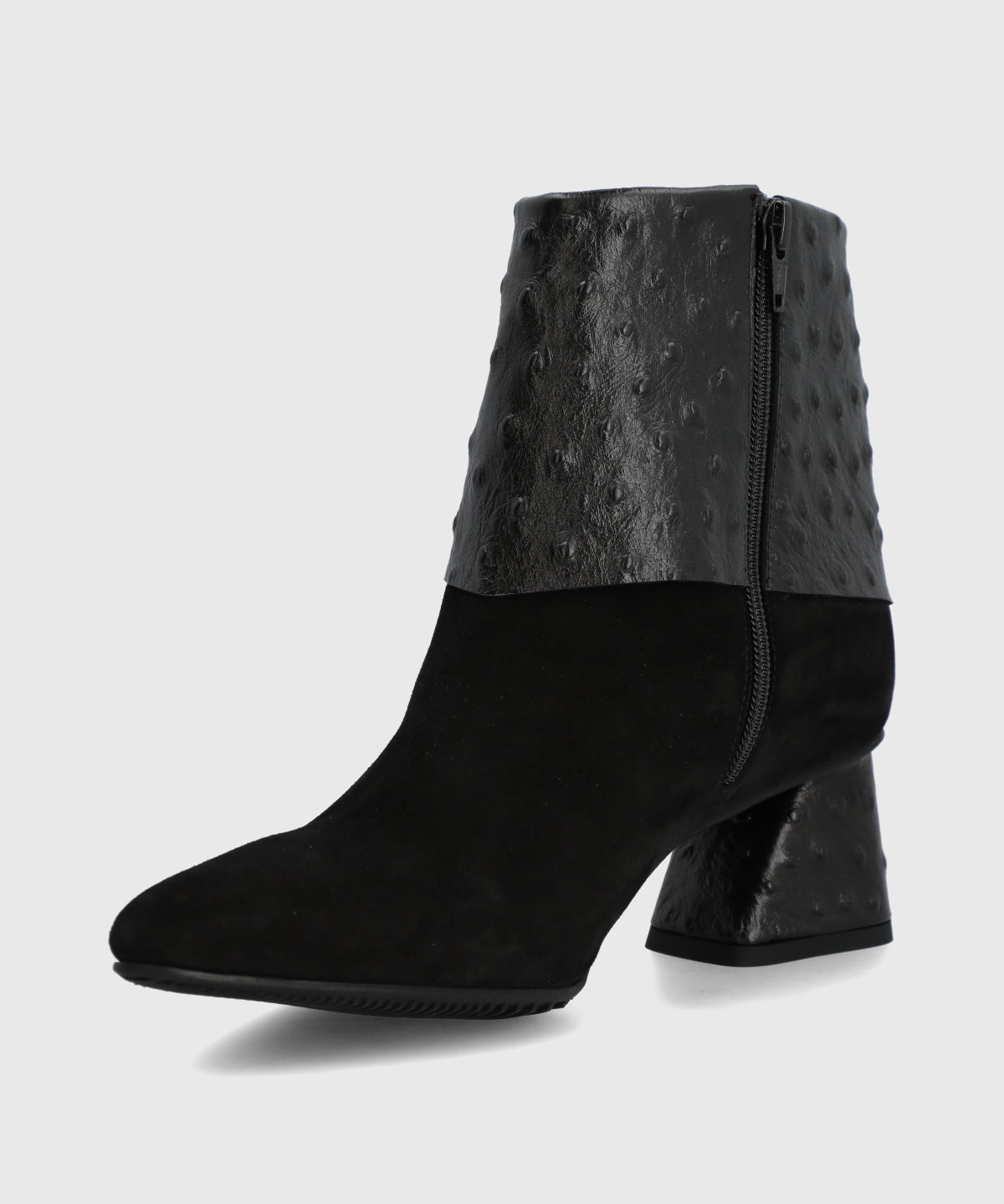 Botin Brunate Cuero Mujer Milazo Negro-Hush Puppies Chile