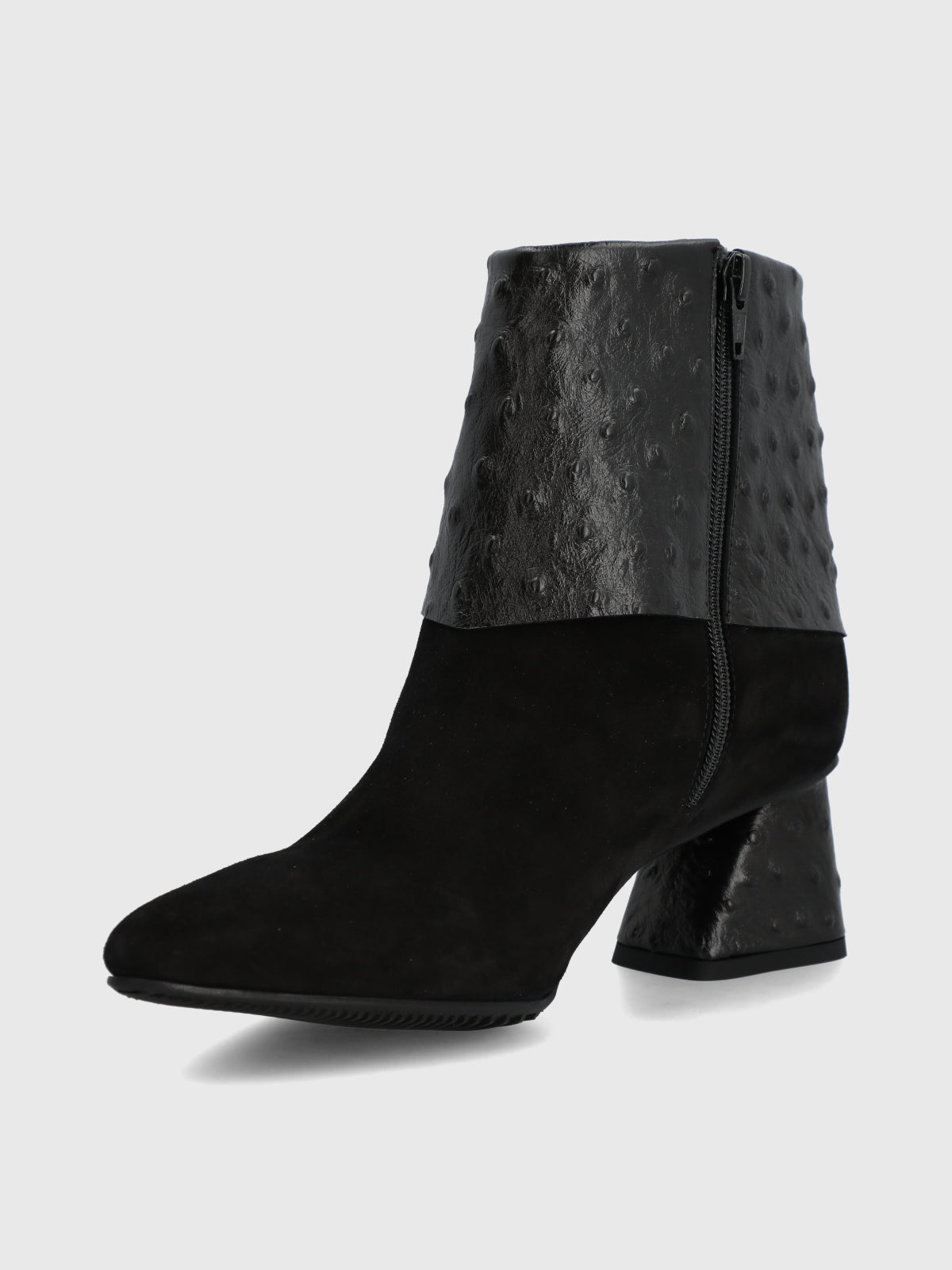 Botin Brunate Cuero Mujer Milazo Negro-Hush Puppies Chile