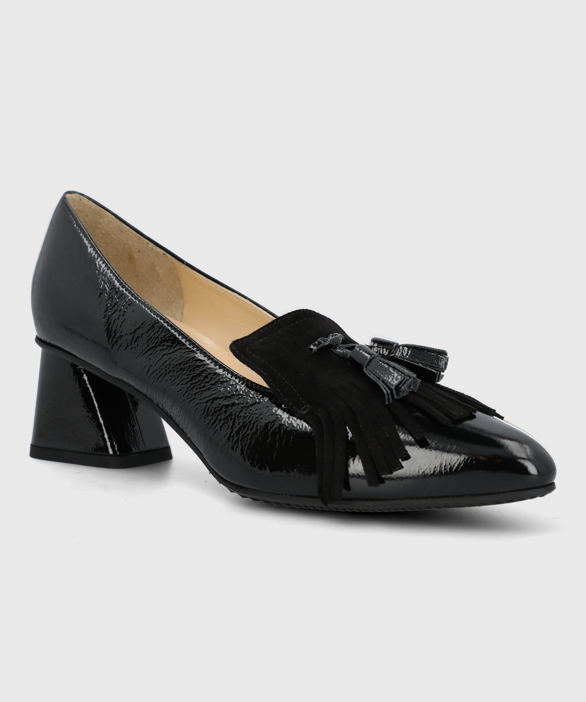 Zapato Brunate Cuero Mujer Vicola Negro-Hush Puppies Chile