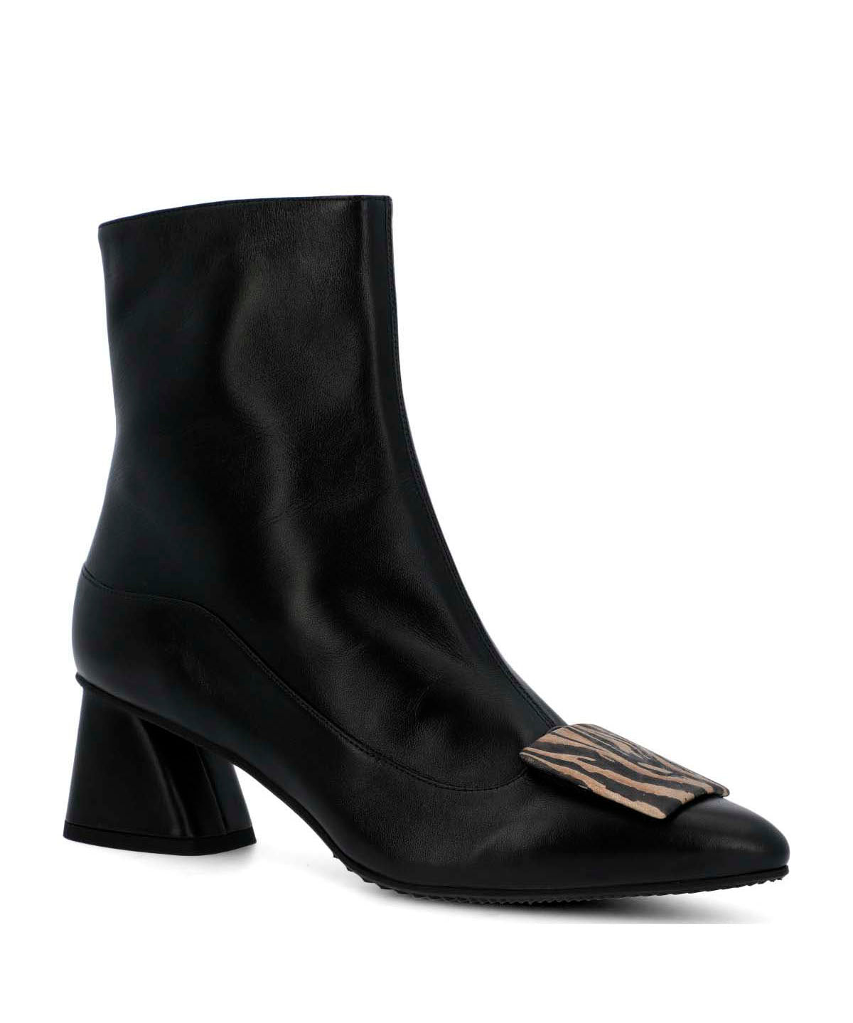 Botin Brunate Cuero Mujer Bertani Negro-Hush Puppies Chile