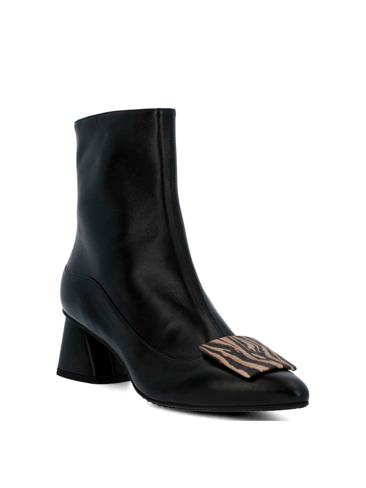 Botin Brunate Cuero Mujer Bertani Negro-Hush Puppies Chile