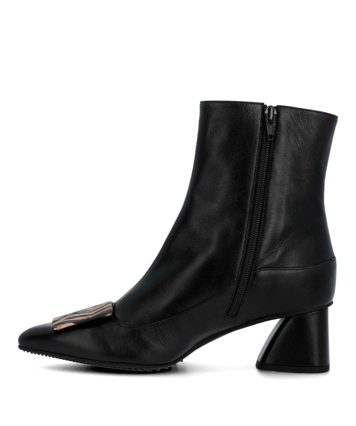 Botin Brunate Cuero Mujer Bertani Negro-Hush Puppies Chile