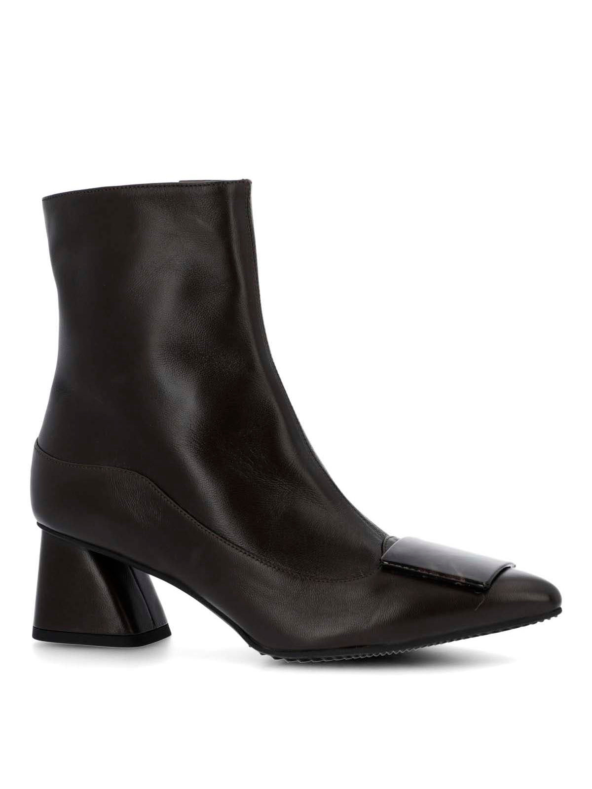 Botin Brunate Cuero Mujer Bertani Café-Hush Puppies Chile