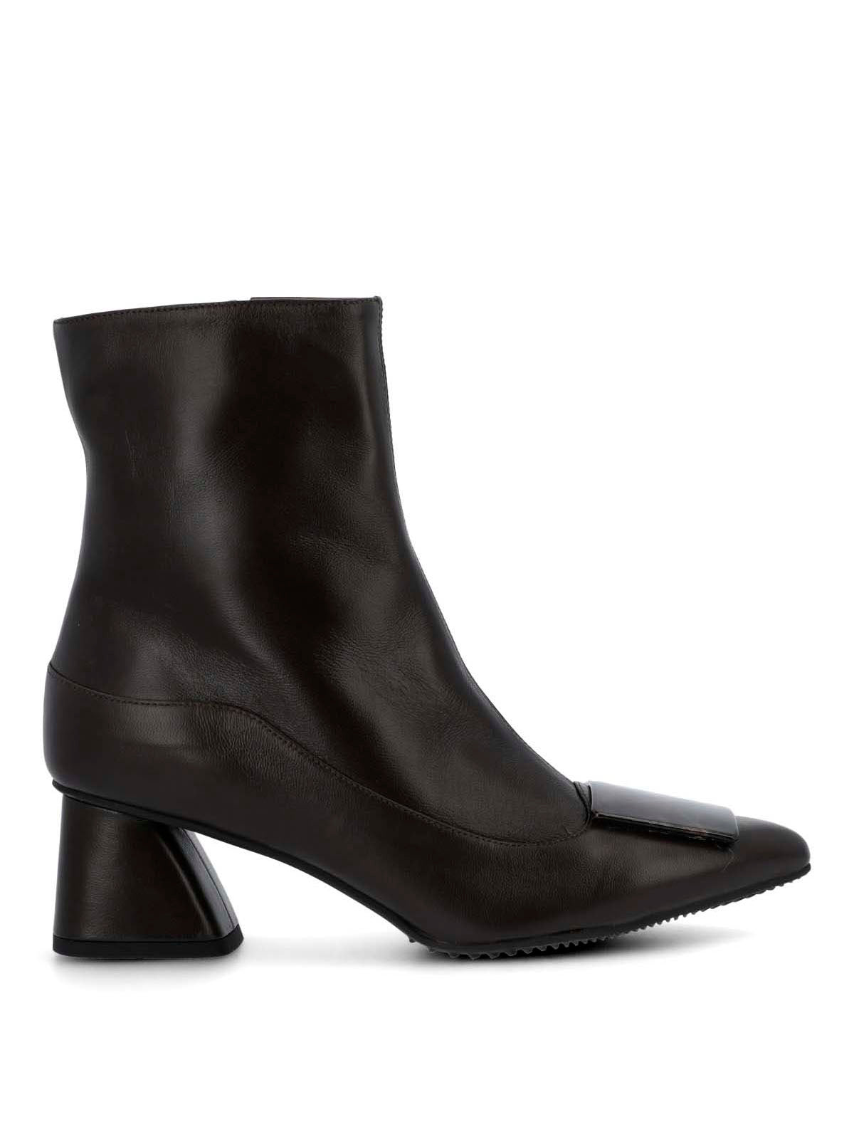 Botin Brunate Cuero Mujer Bertani Café-Hush Puppies Chile