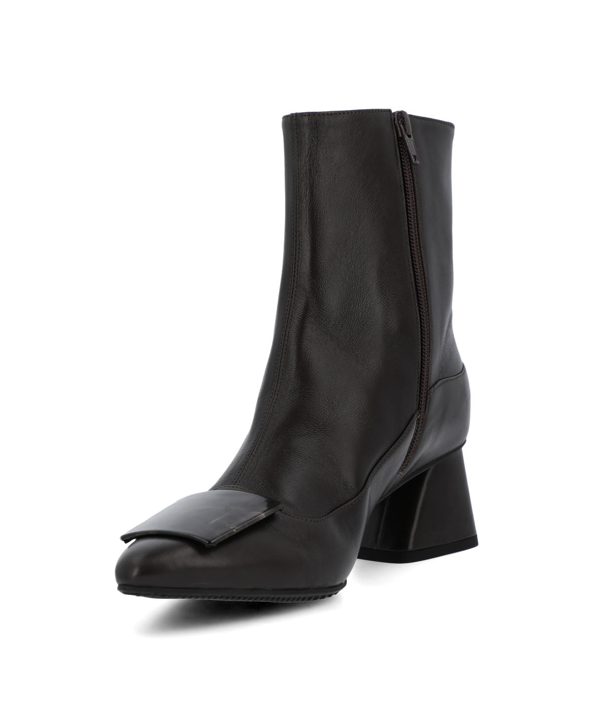 Botin Brunate Cuero Mujer Bertani Café-Hush Puppies Chile
