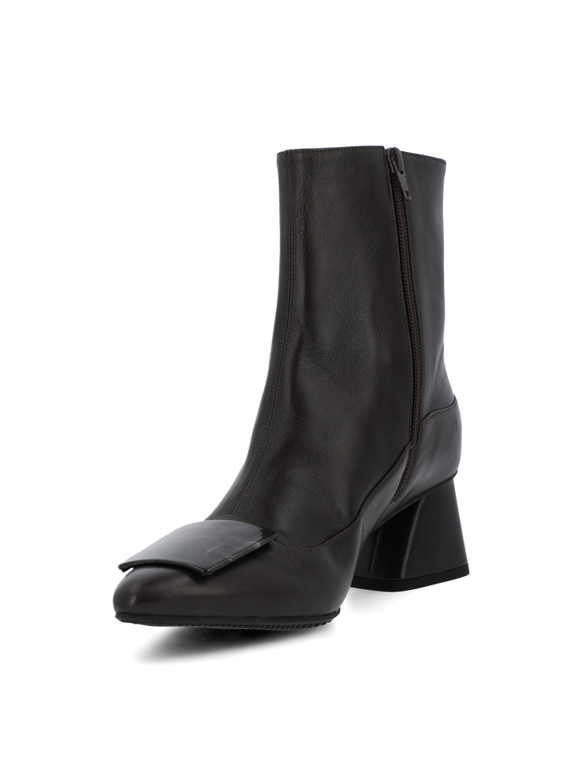 Botin Brunate Cuero Mujer Bertani Café-Hush Puppies Chile