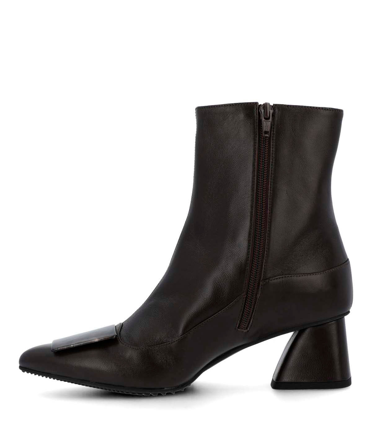 Botin Brunate Cuero Mujer Bertani Café-Hush Puppies Chile