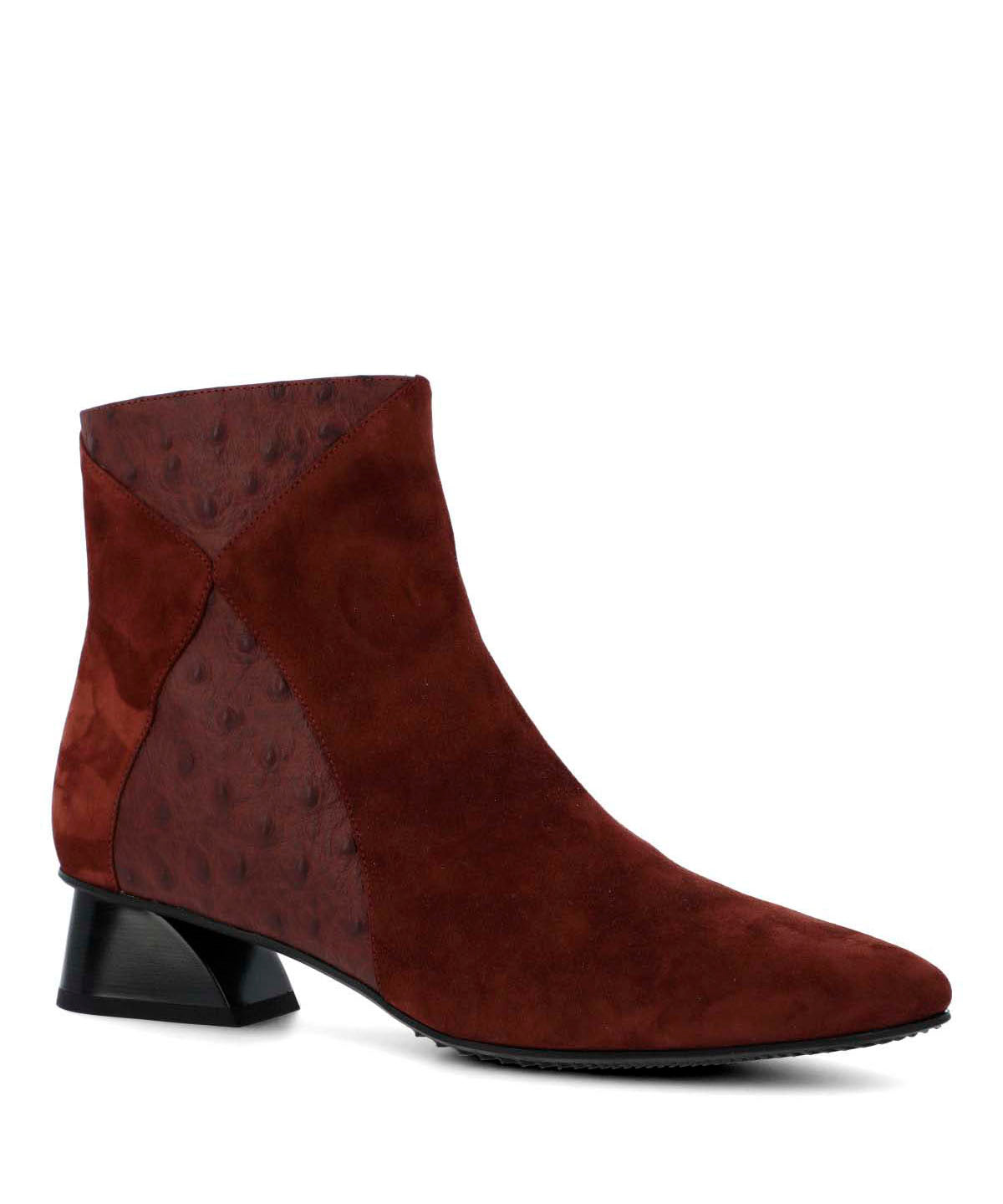 Botin Brunate Cuero Mujer Pinedo Burdeo-Hush Puppies Chile