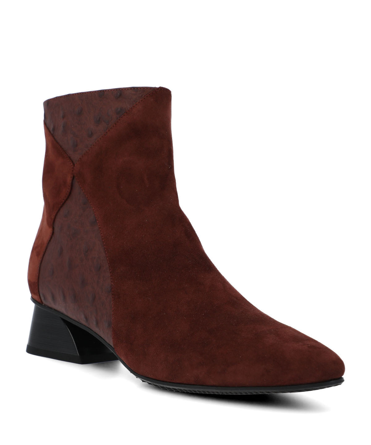 Botin Brunate Cuero Mujer Pinedo Burdeo-Hush Puppies Chile