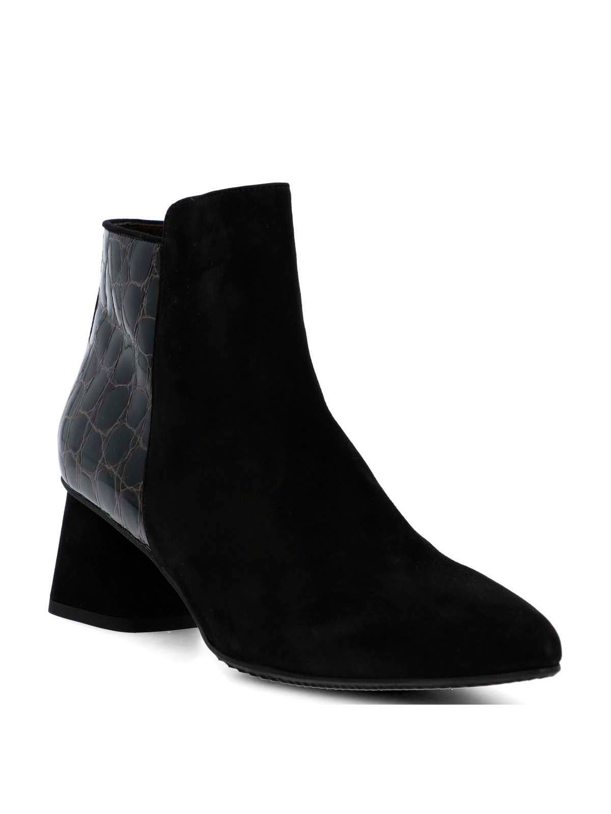 Botin Brunate Cuero Mujer Naville Negro-Hush Puppies Chile