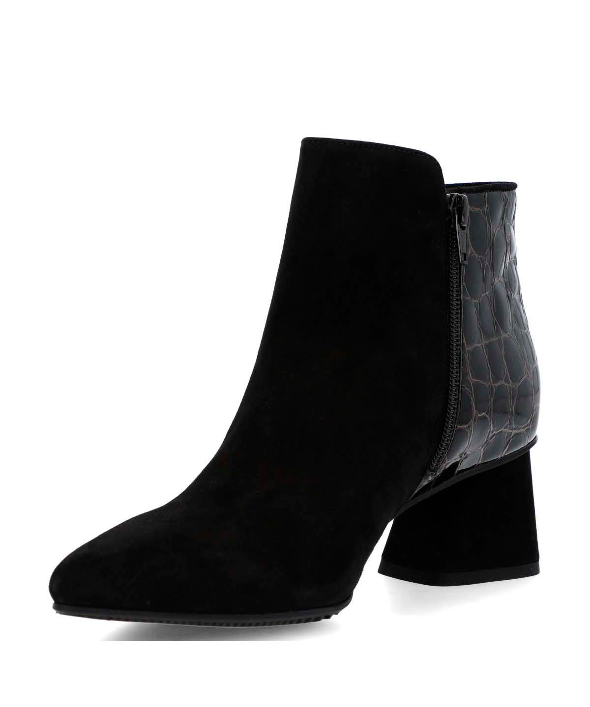 Botin Brunate Cuero Mujer Naville Negro-Hush Puppies Chile