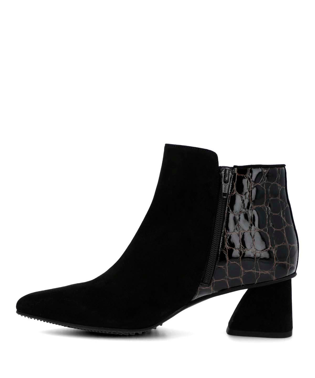 Botin Brunate Cuero Mujer Naville Negro-Hush Puppies Chile
