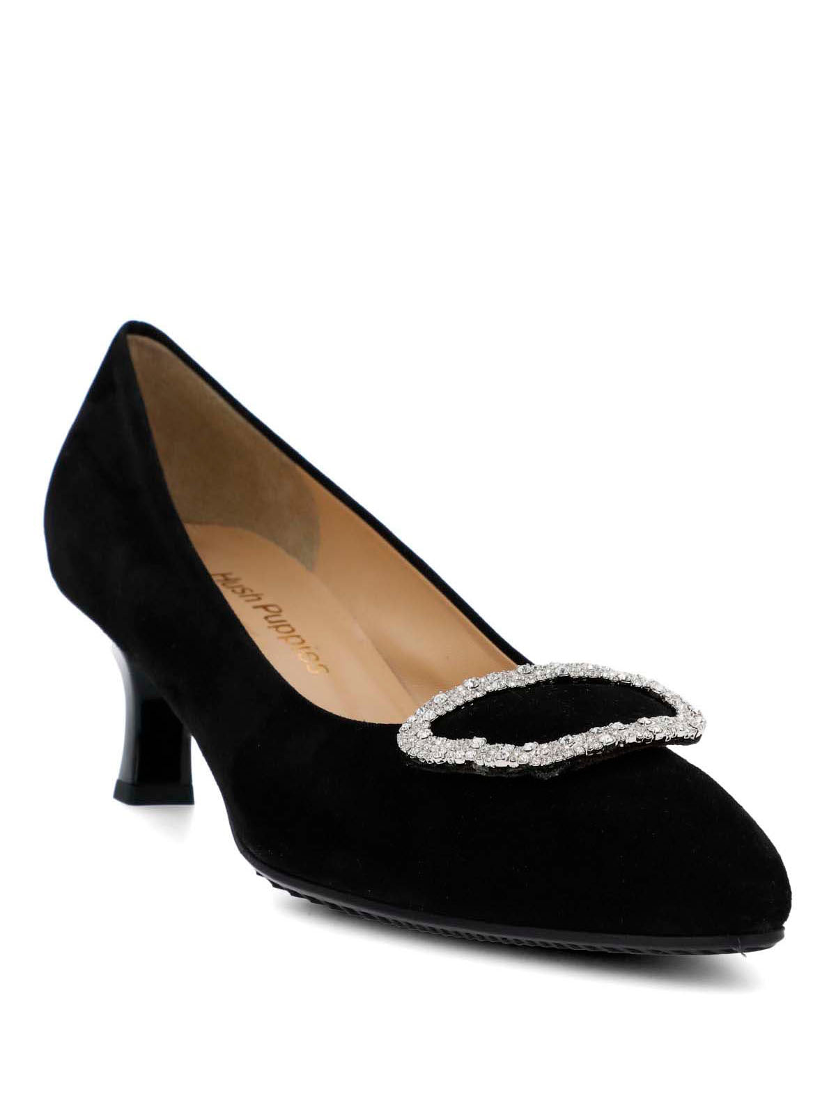 Zapato Brunate Cuero Mujer Merici Negro-Hush Puppies Chile