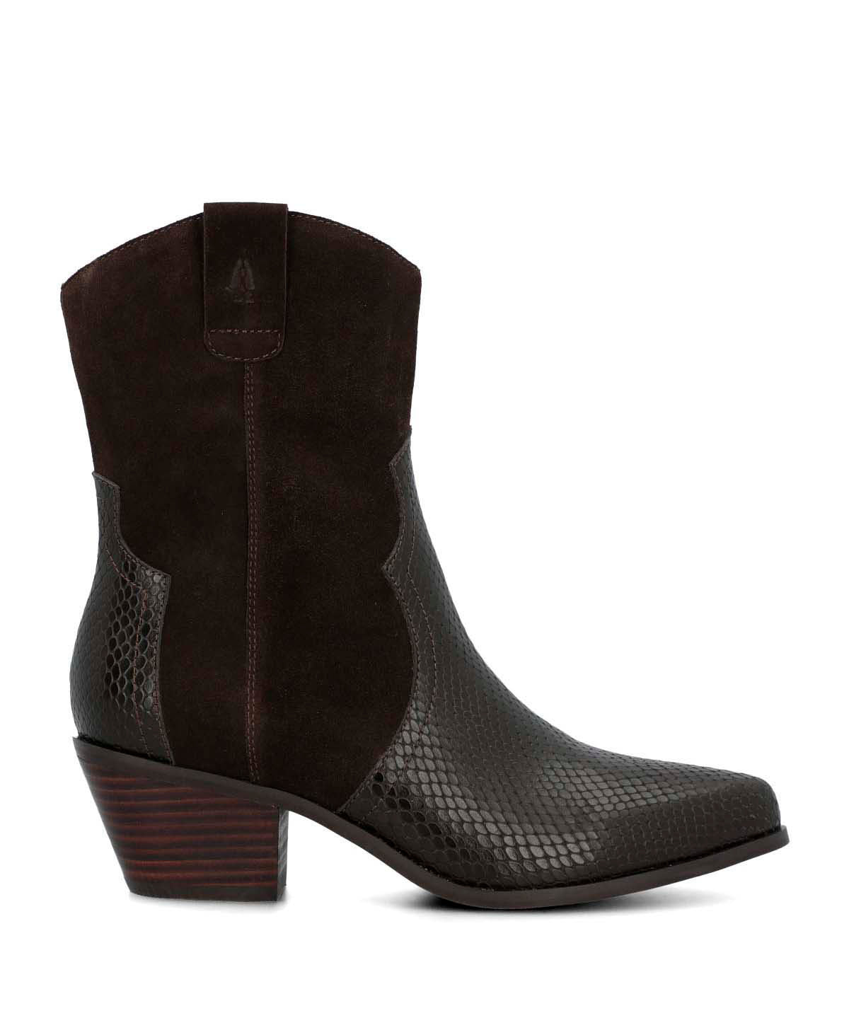 Bota Cuero Mujer Varca Metalizada