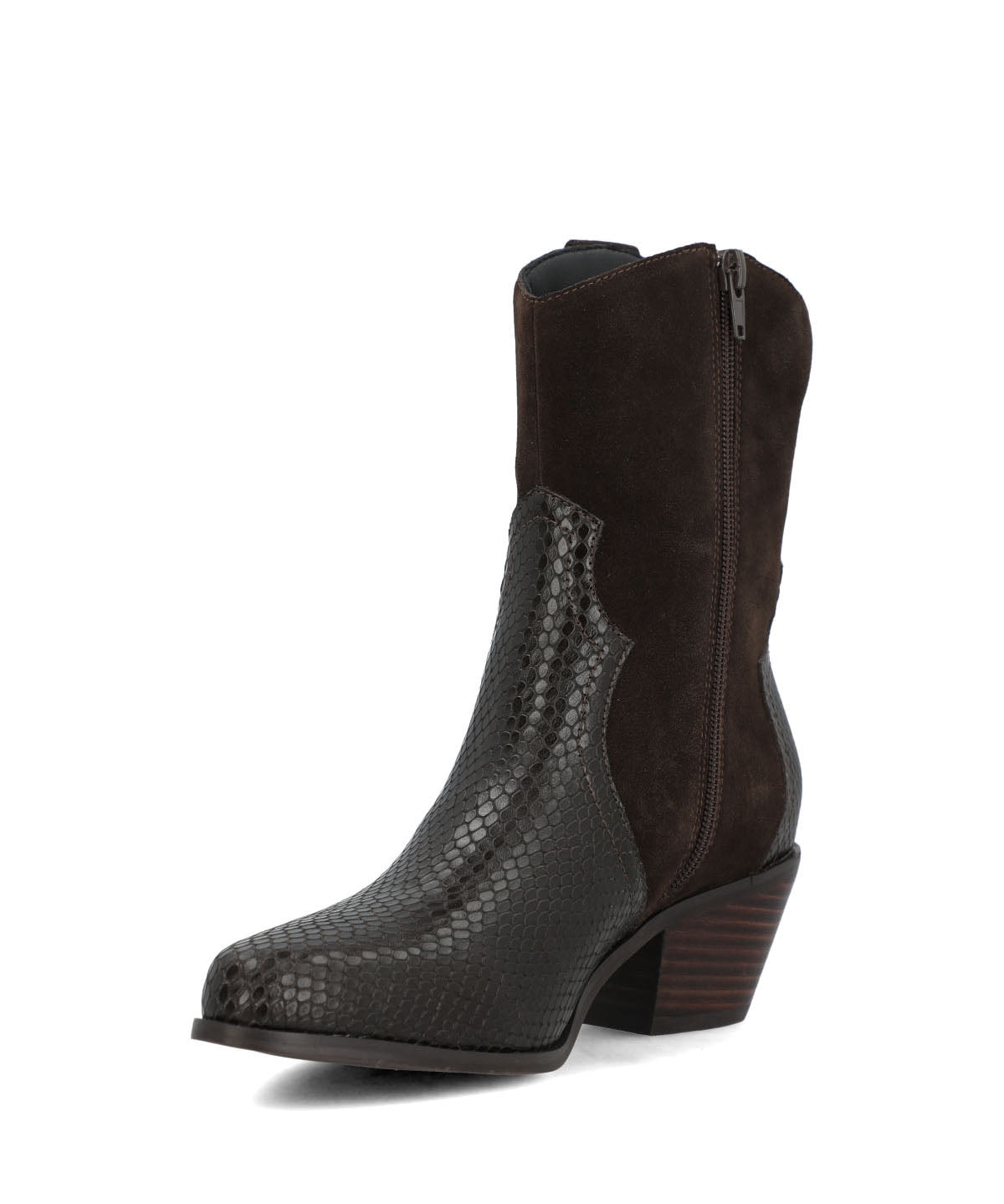 Bota Cuero Mujer Varca Metalizada