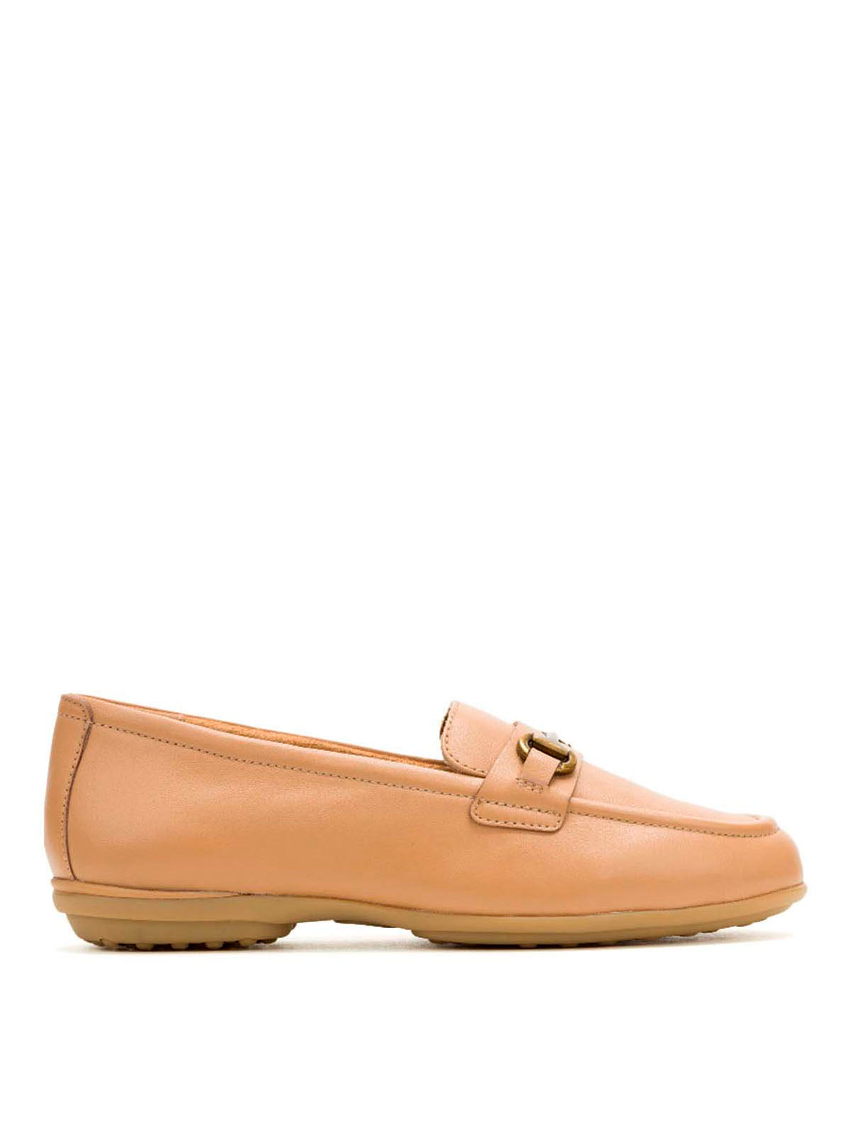 Mocasin Cuero Mujer Alice Bit Loafer Café