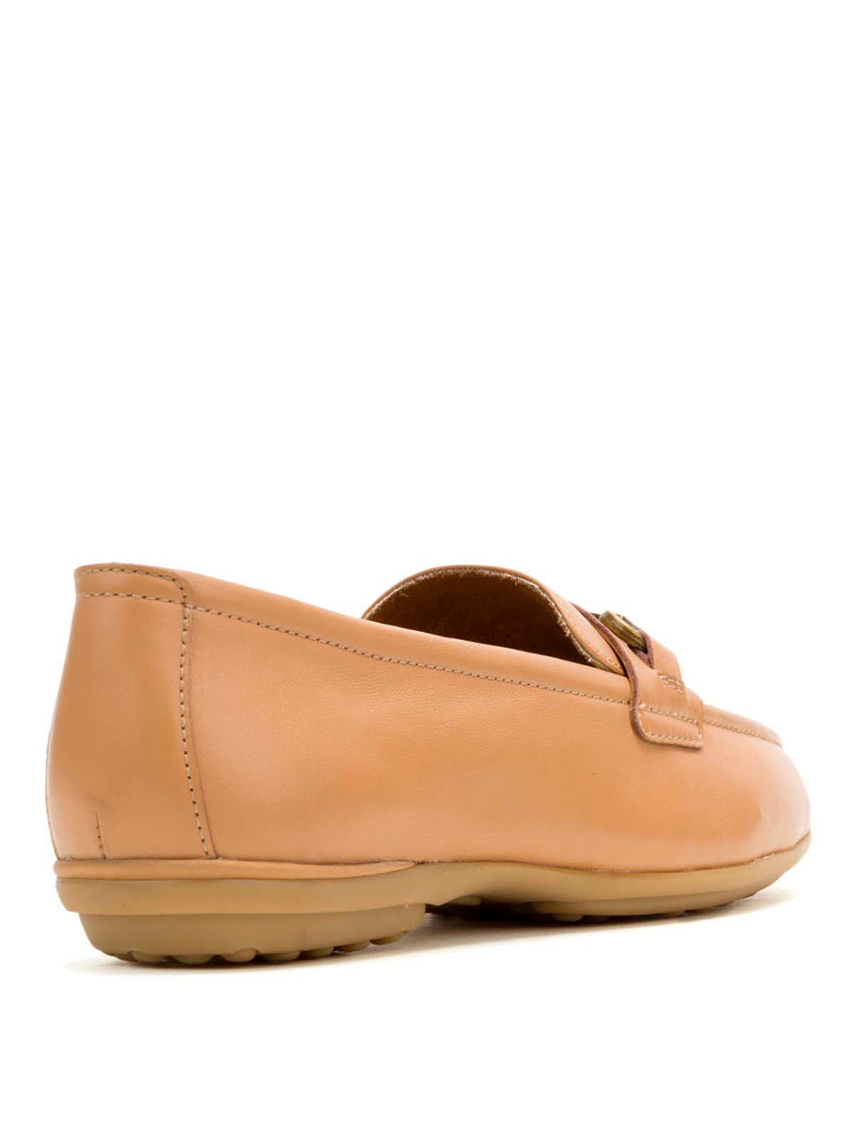 Mocasin Cuero Mujer Alice Bit Loafer Café