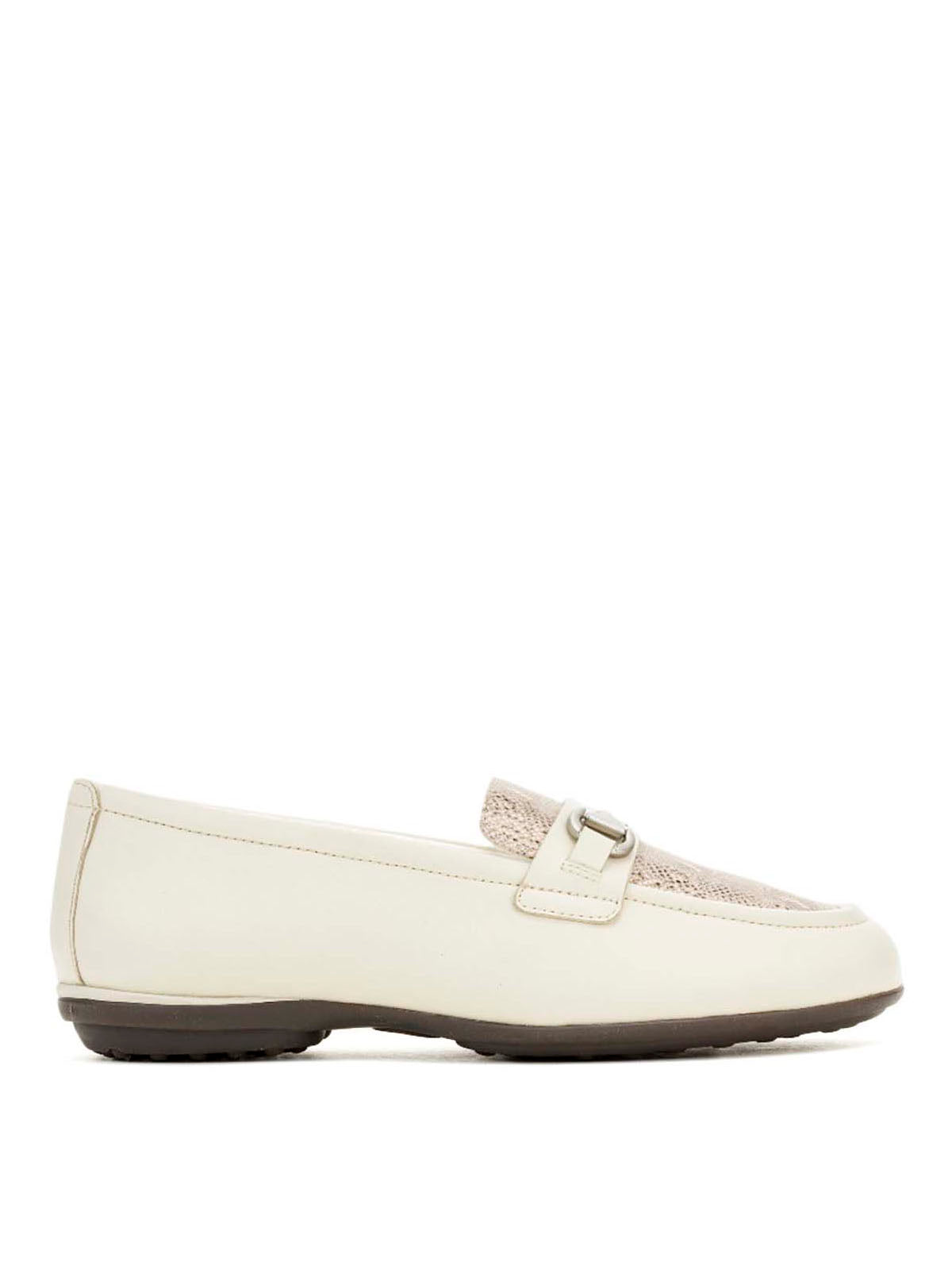 Mocasin Cuero Mujer Alice Bit Loafer Blanco