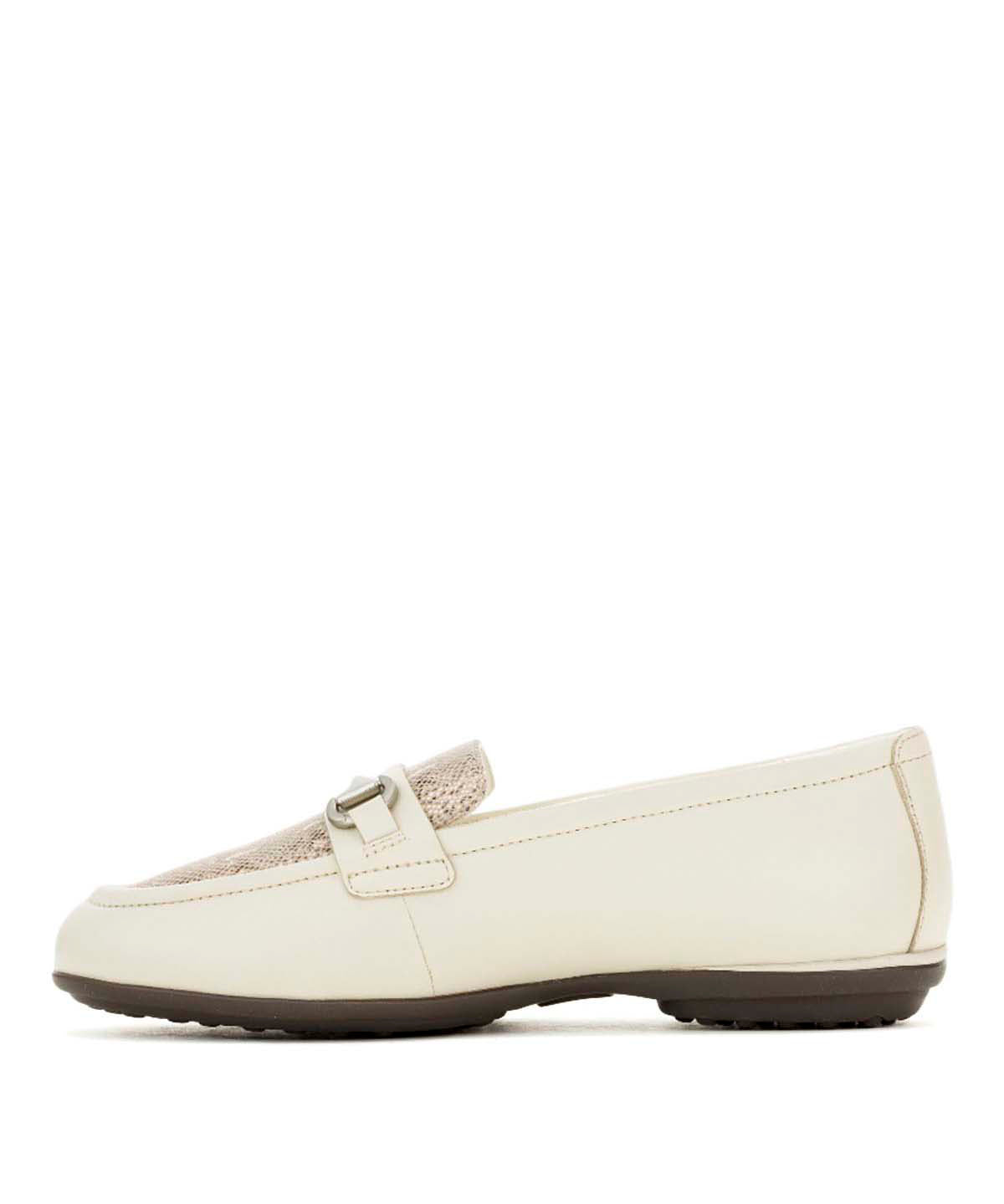 Mocasin Cuero Mujer Alice Bit Loafer Blanco