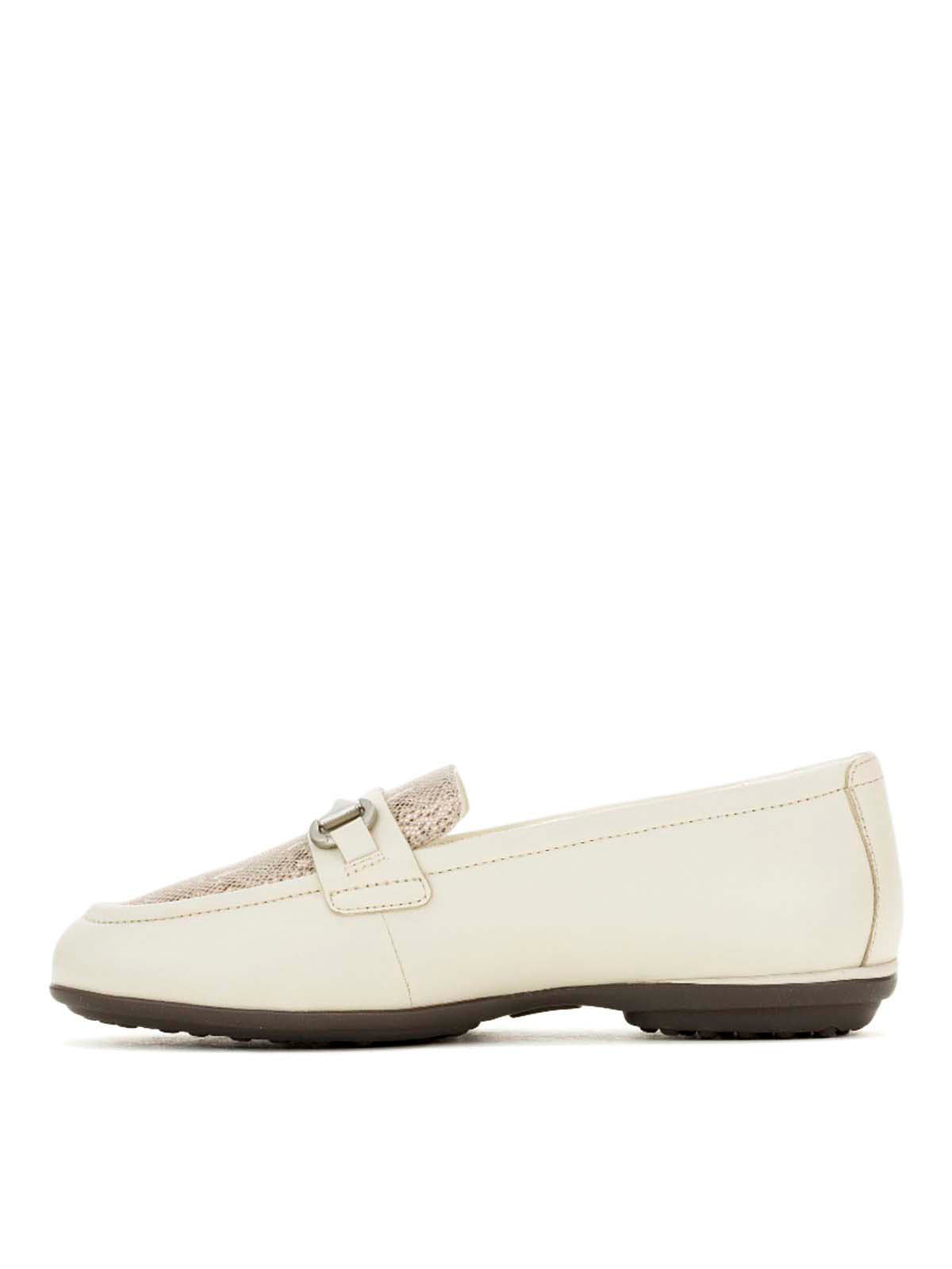 Mocasin Cuero Mujer Alice Bit Loafer Blanco