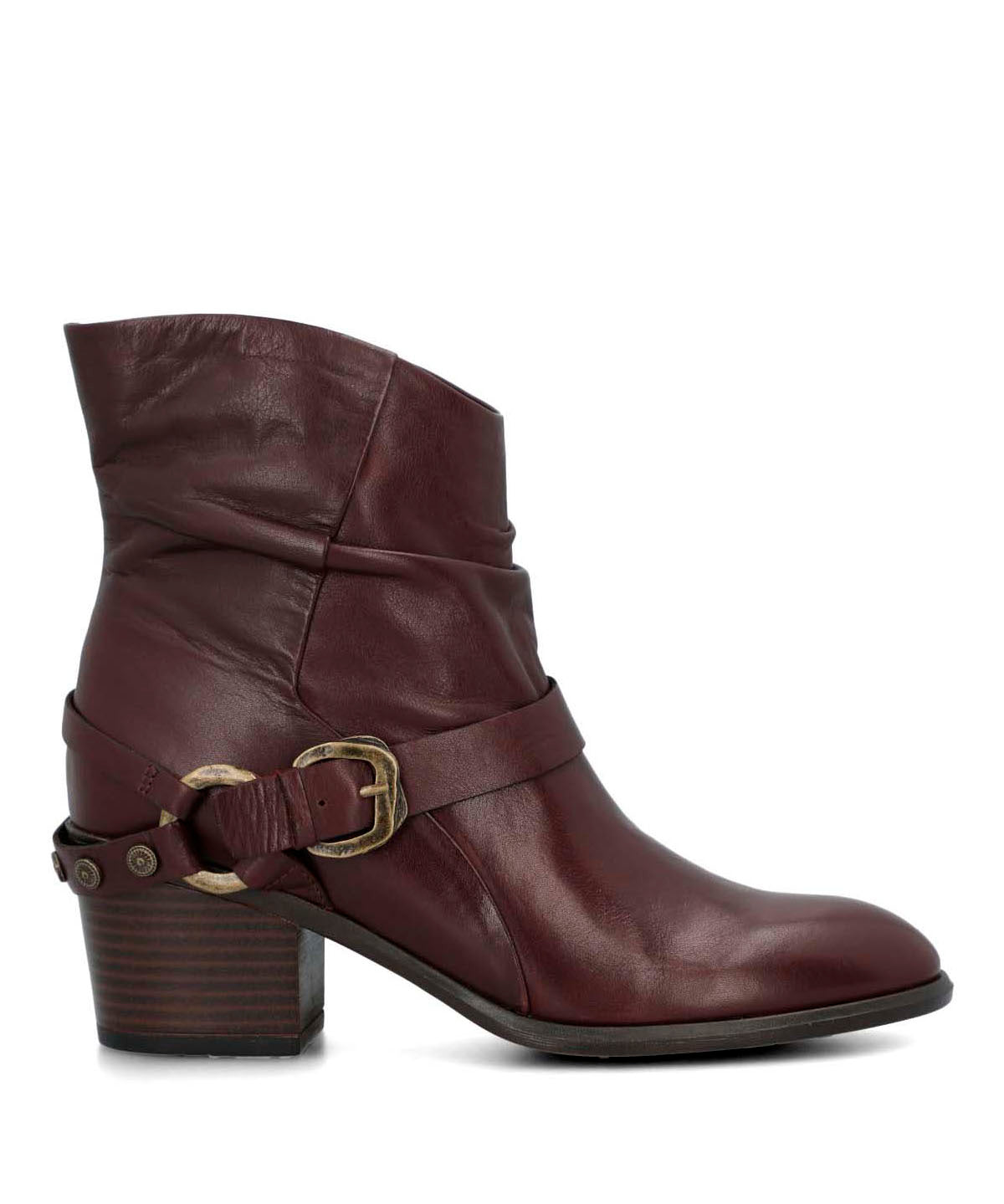 Botin Cuero Mujer Marita Burdeo