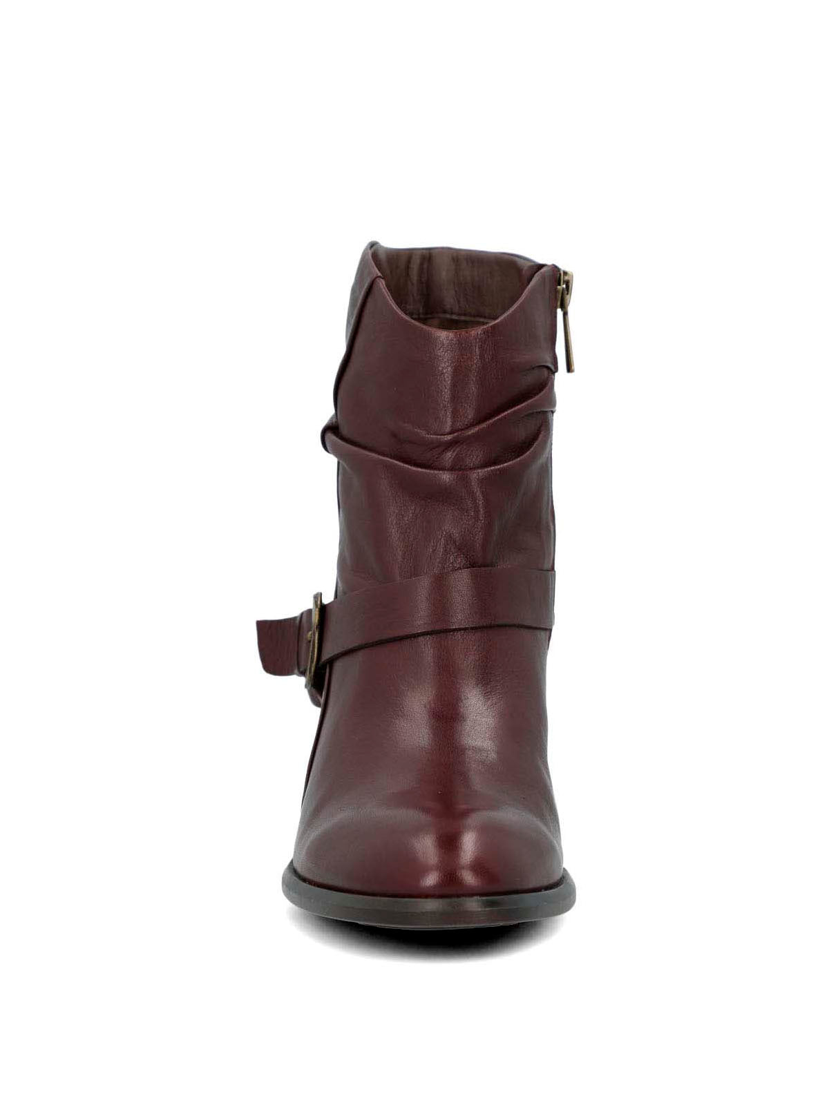 Botin Cuero Mujer Marita Burdeo